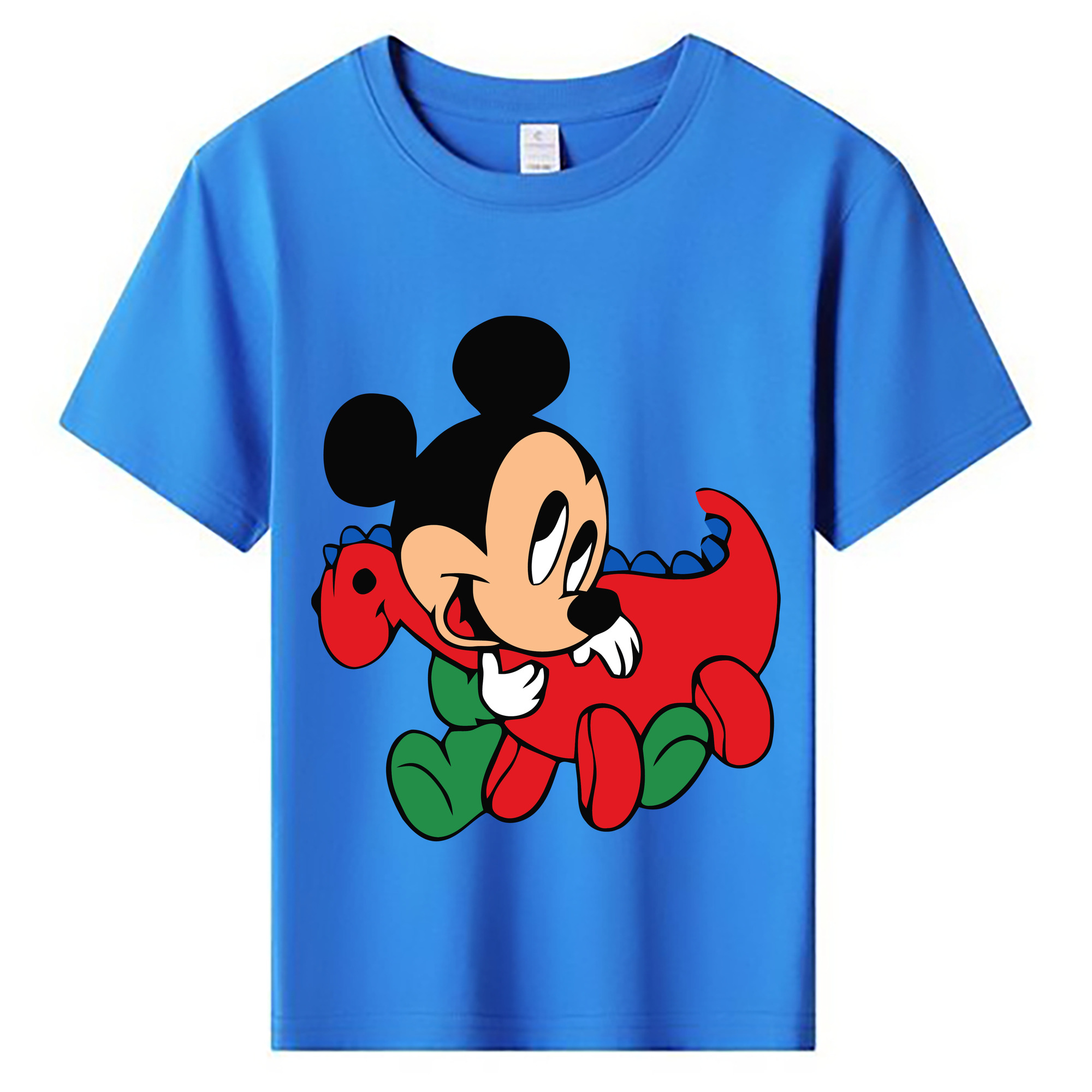 ミッキーマウス Mickey Mouse 綿100％キッズTシャツ（フロントプリント）